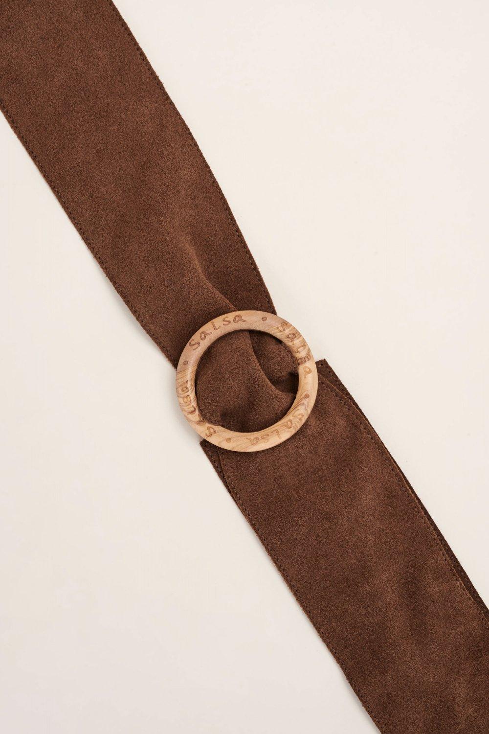 Brown Suede Belt, , large image number 3