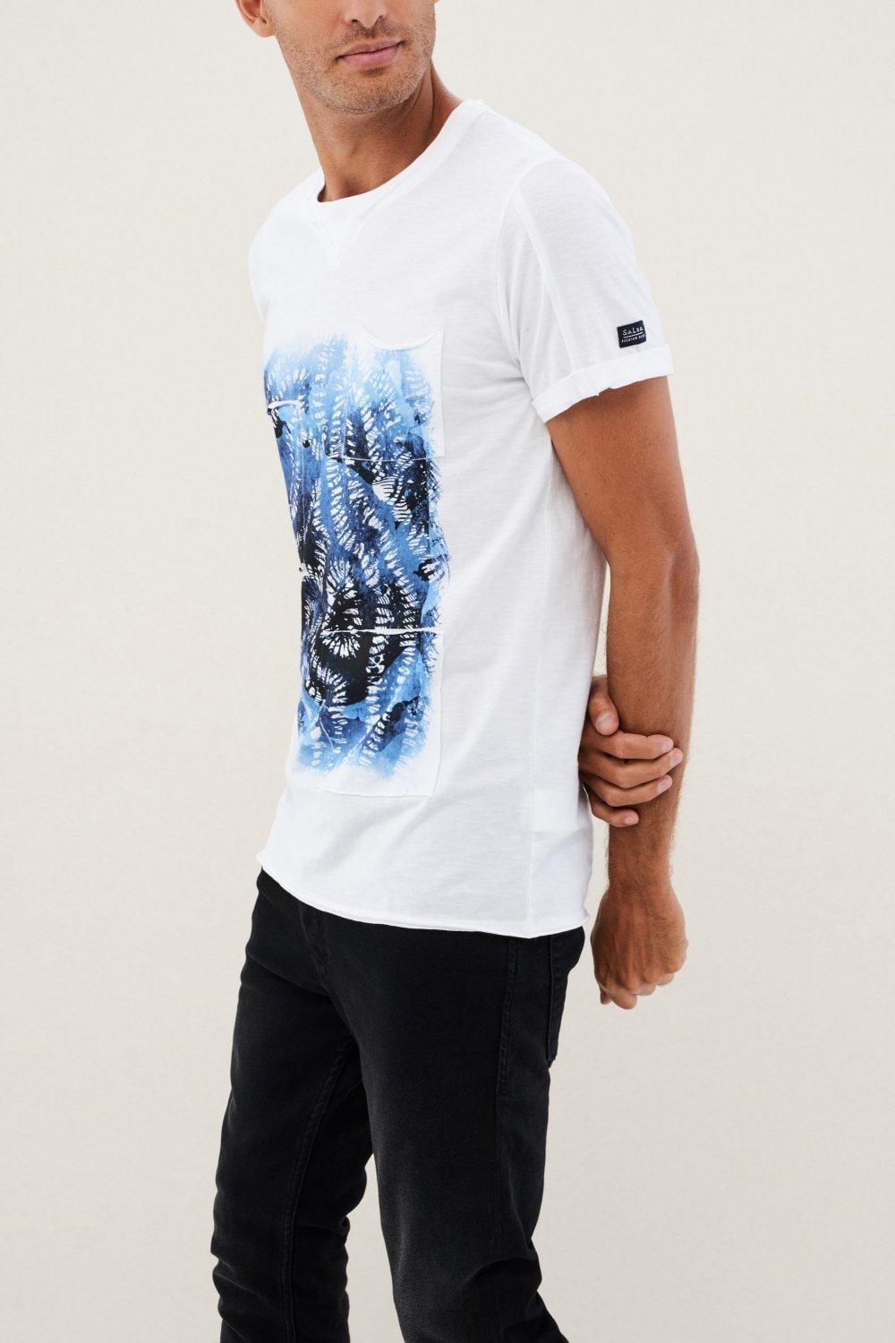 White Round Neck T-Shirt, , large image number 4