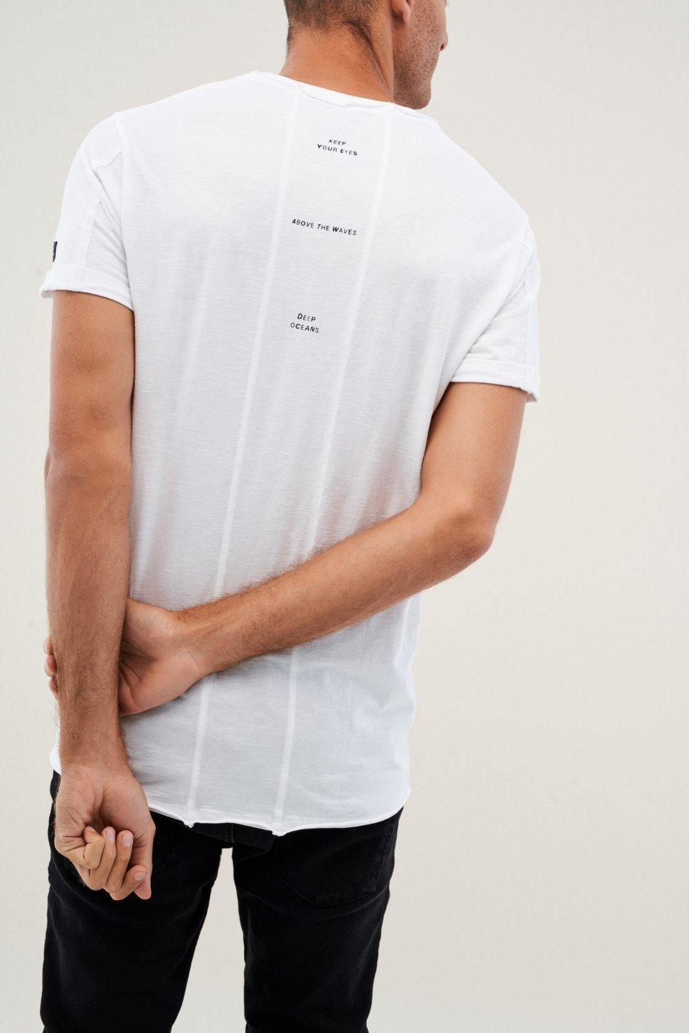 White Round Neck T-Shirt, , large image number 5