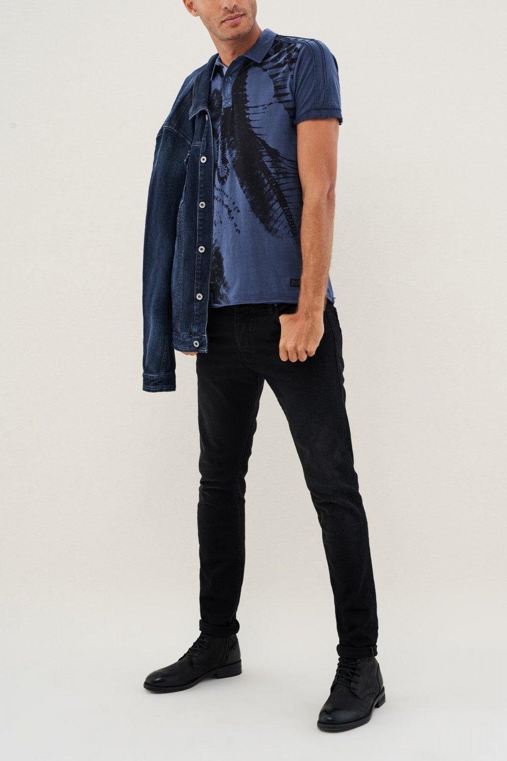 Blue Short Sleeve Polo Shirt, , large image number 1