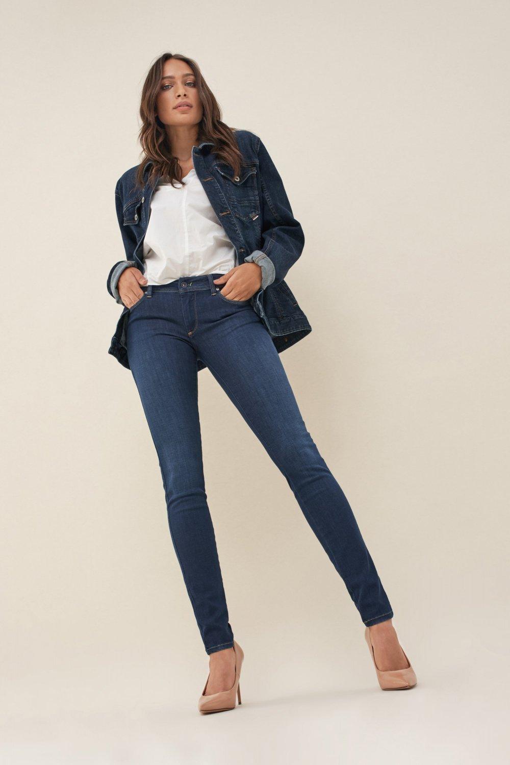 Blue Push-Up Wonder Skinny 2Go Jeans, , large image number 1