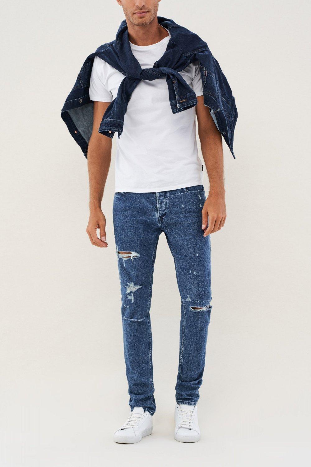 Blue Denim Pants, , large image number 1