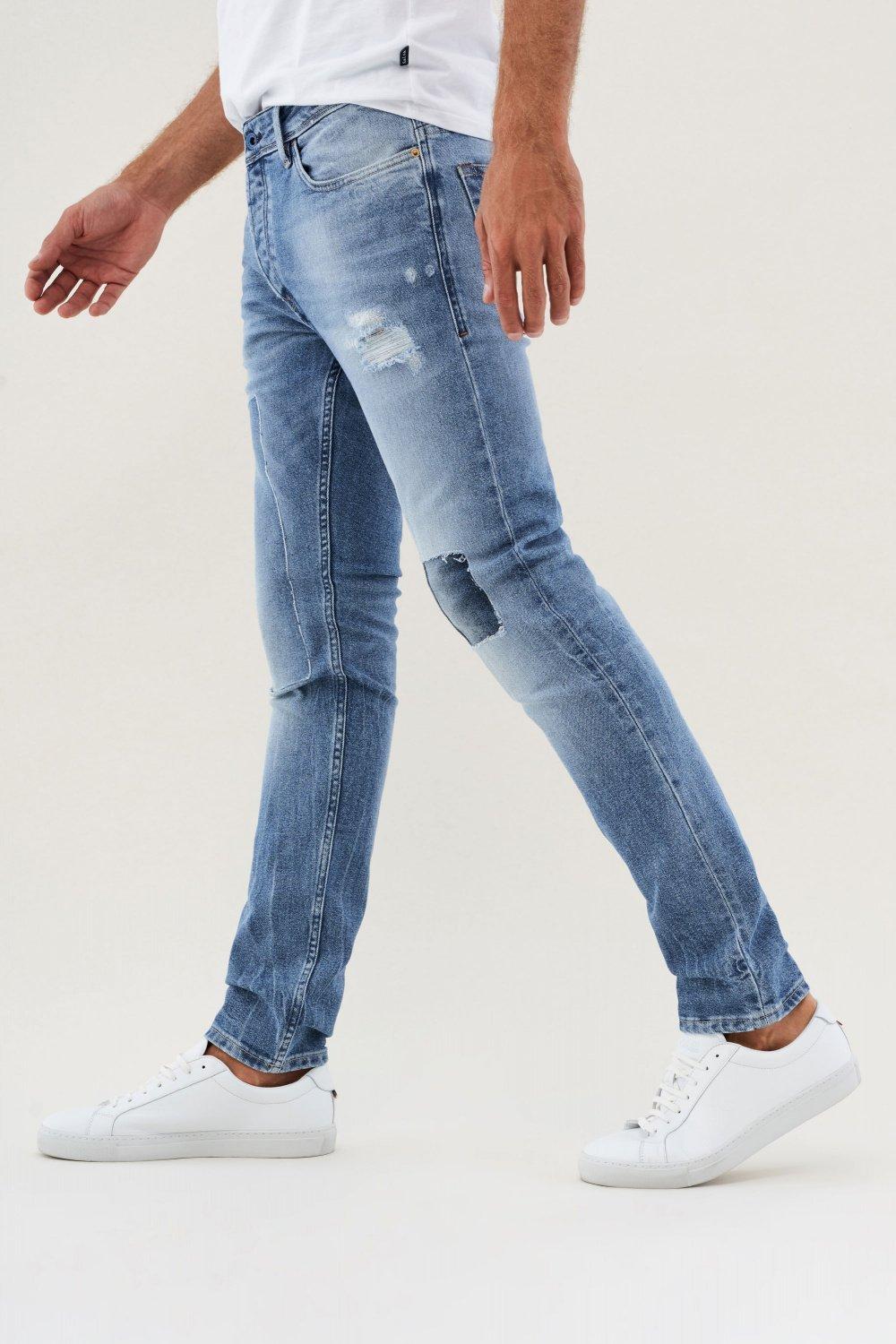 Blue Denim Pants, Blue, large image number 2
