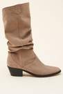 Salsa Jeans - Beige Mid-Heel Leather Boots, Women