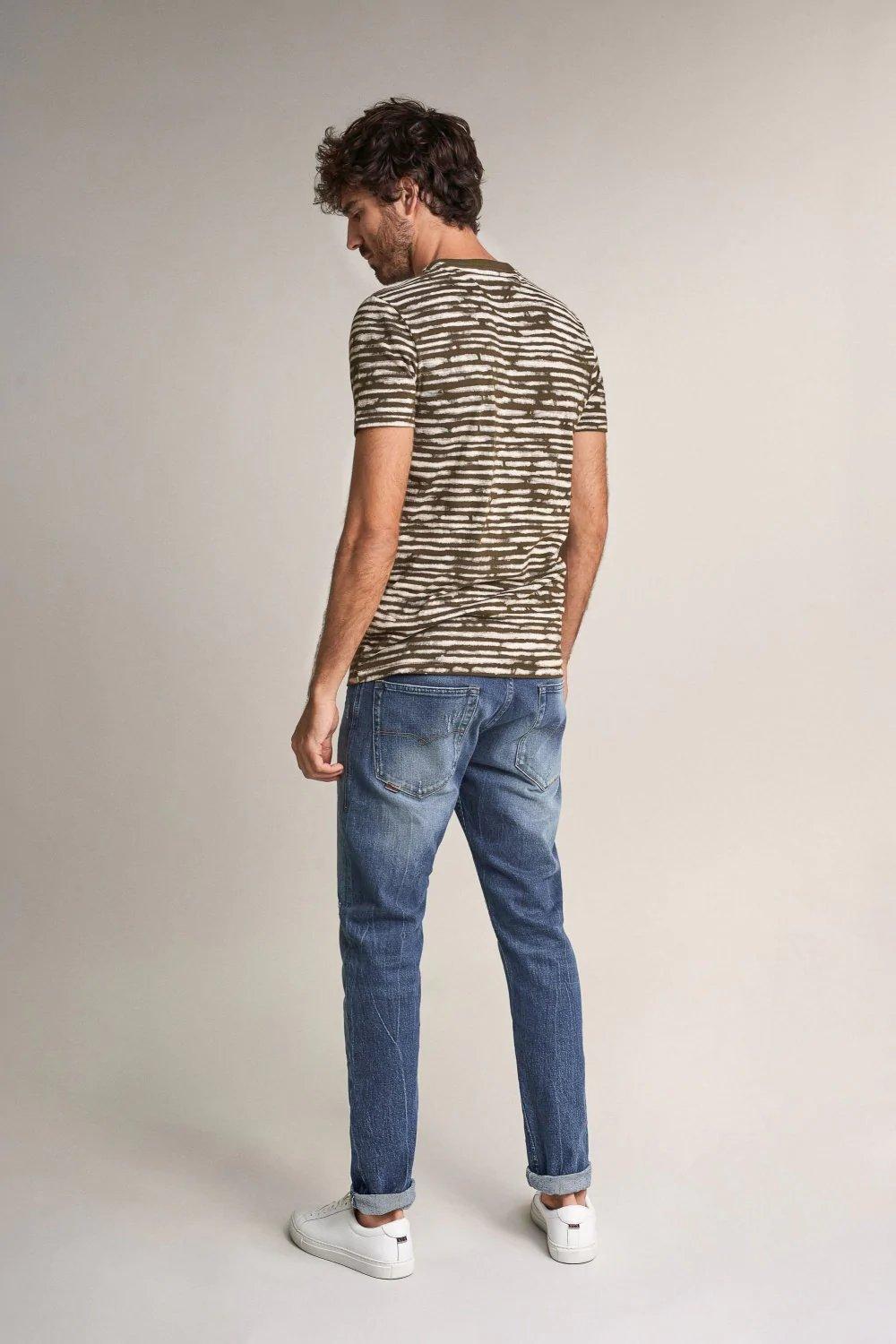 Brown Striped T-Shirt, , large image number 4
