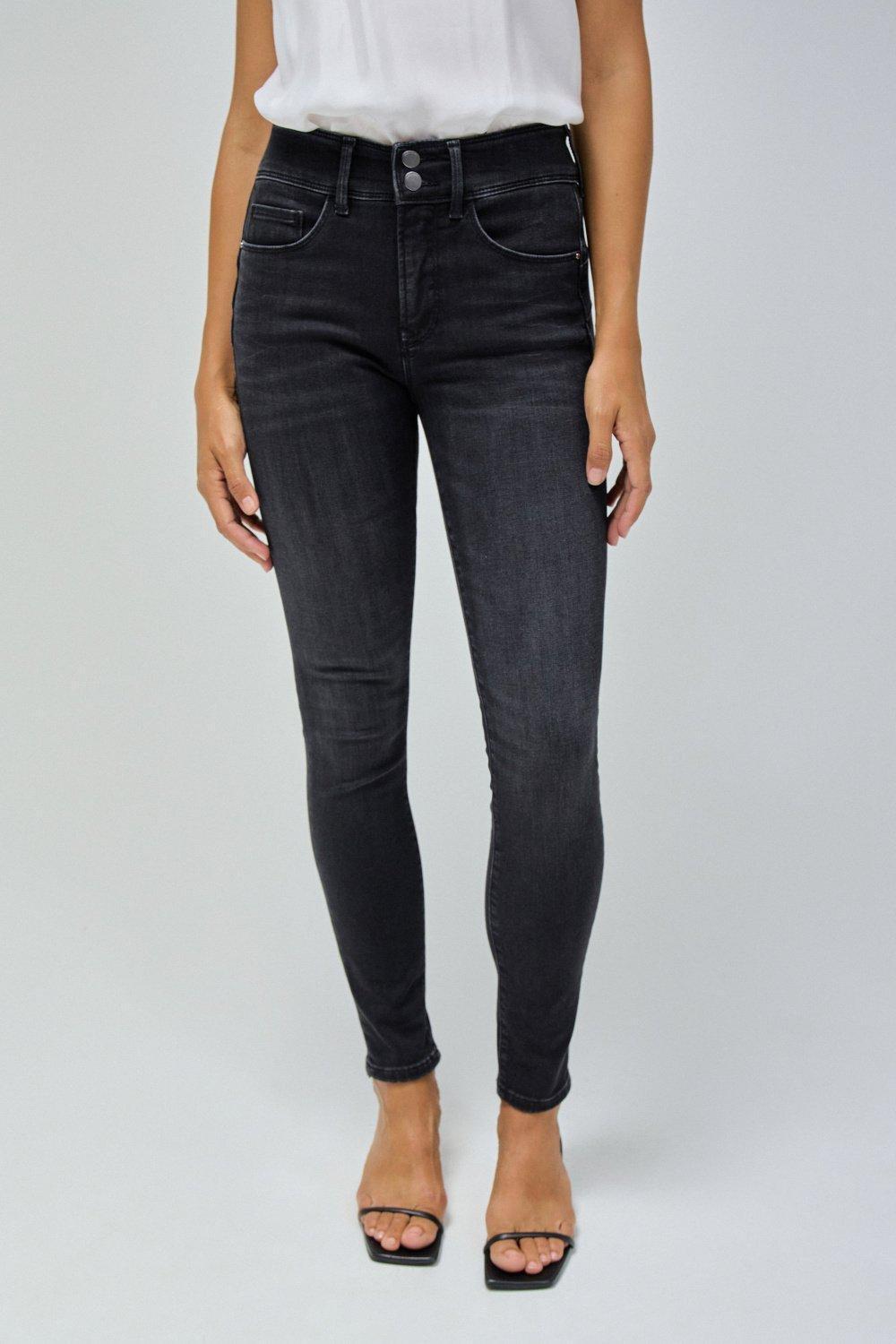 Push In Secret Skinny Jeans, Black, large image number 0