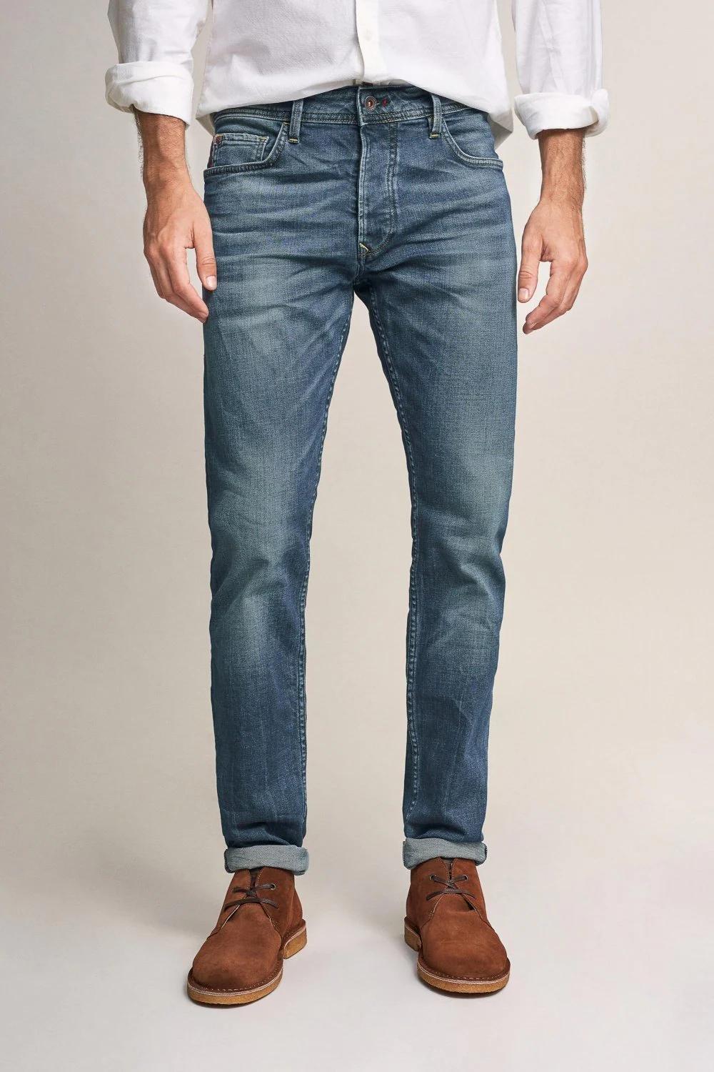 Blue Lima Tapered Jeans, , large image number 3