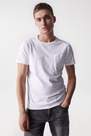 Salsa Jeans - White T-Shirt With Plant Dye And Pocket, Men
