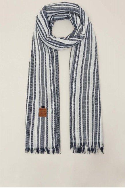 Blue Striped Scarf, Men, , large image number 4