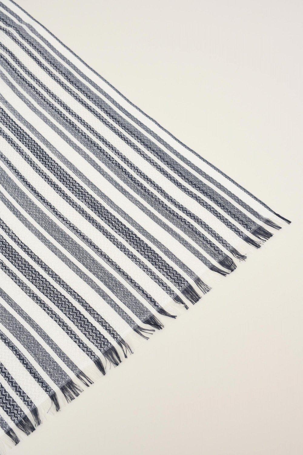 Blue Striped Scarf, Men, , large image number 6