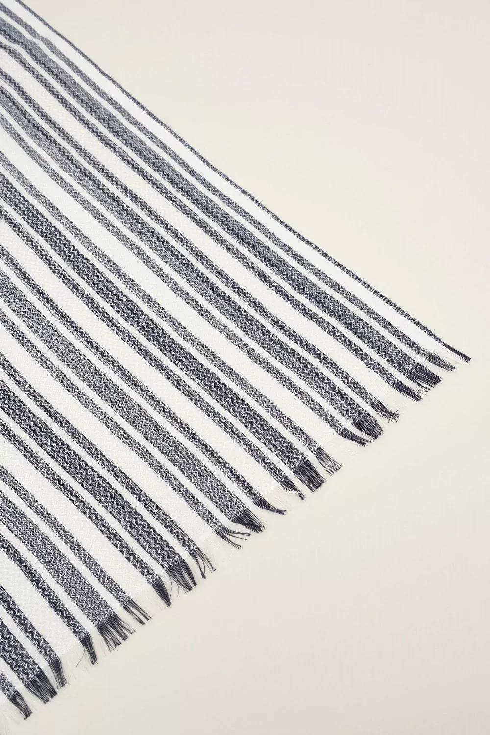 Blue Striped Scarf, Men, , large image number 7