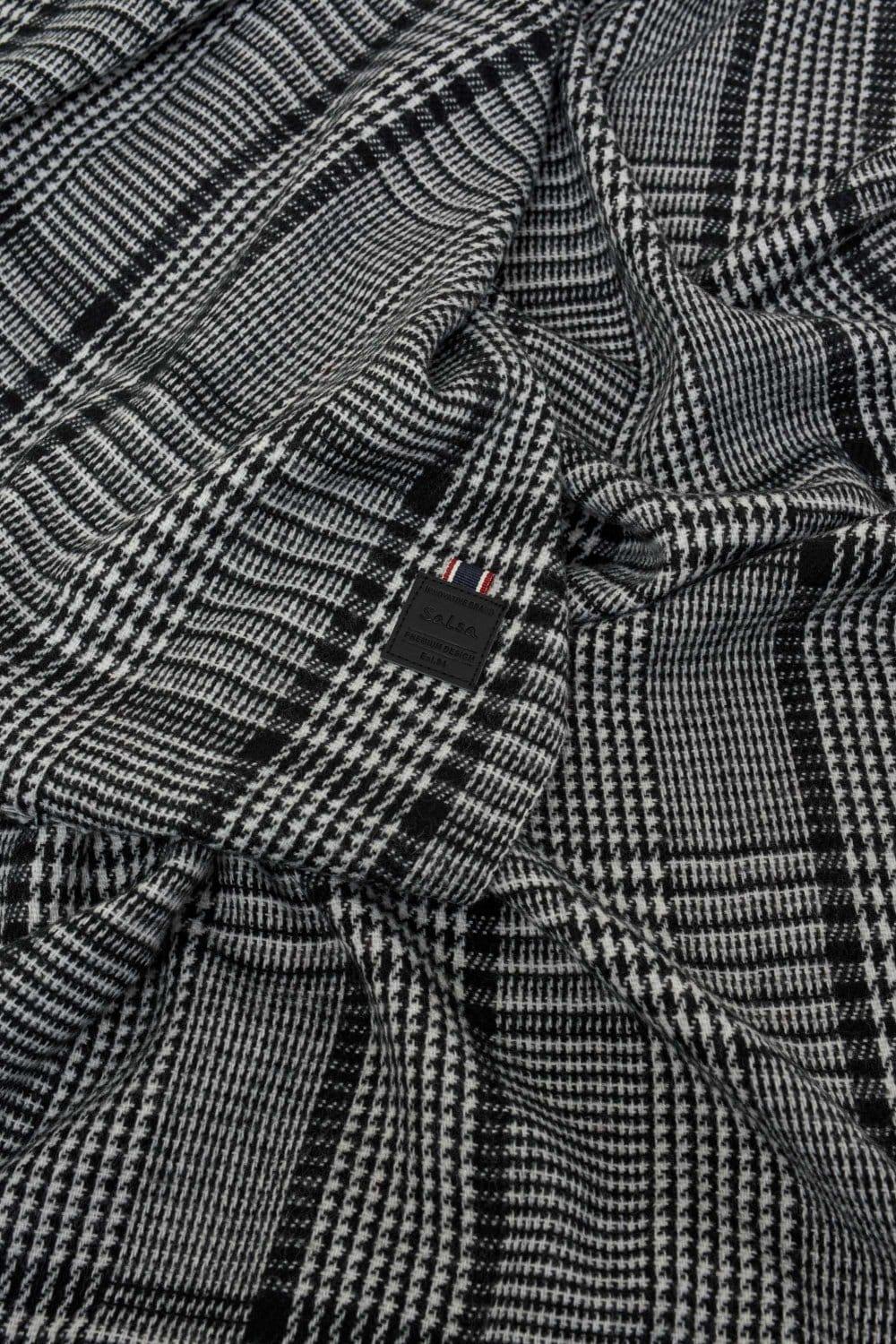 Black Checked Scarf, Men, , large image number 3