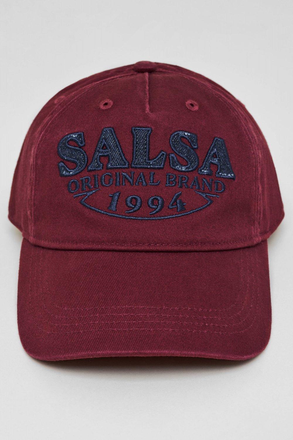 Red Branded Cap With Denim Detail, Men, , large image number 1