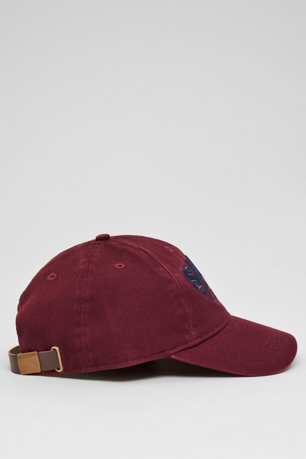 Red Branded Cap With Denim Detail, Men, , large image number 2