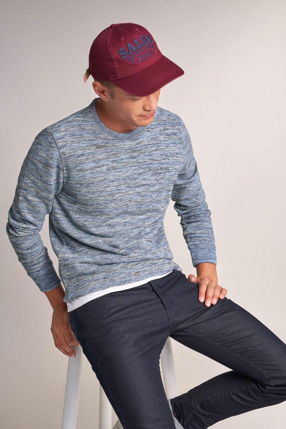 Red Branded Cap With Denim Detail, Men, , large image number 3