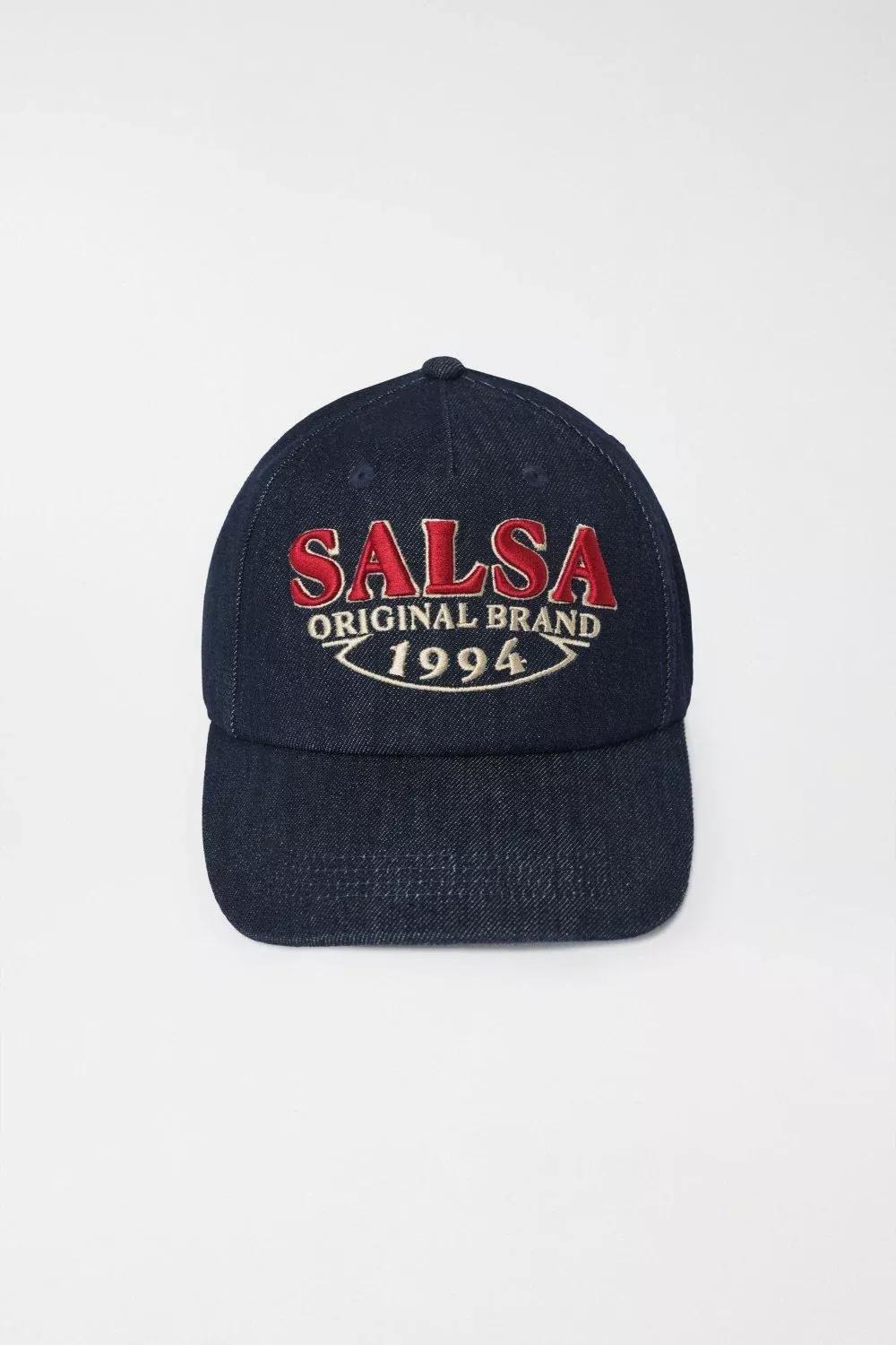 Blue Denim Branded Cap, Men, , large image number 0