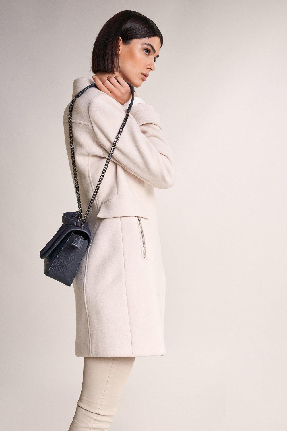 Blue Cross-Body Bag With Chain, Women, Blue, large image number 3