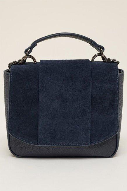Blue Cross-Body Bag With Chain, Women, Blue, large image number 7