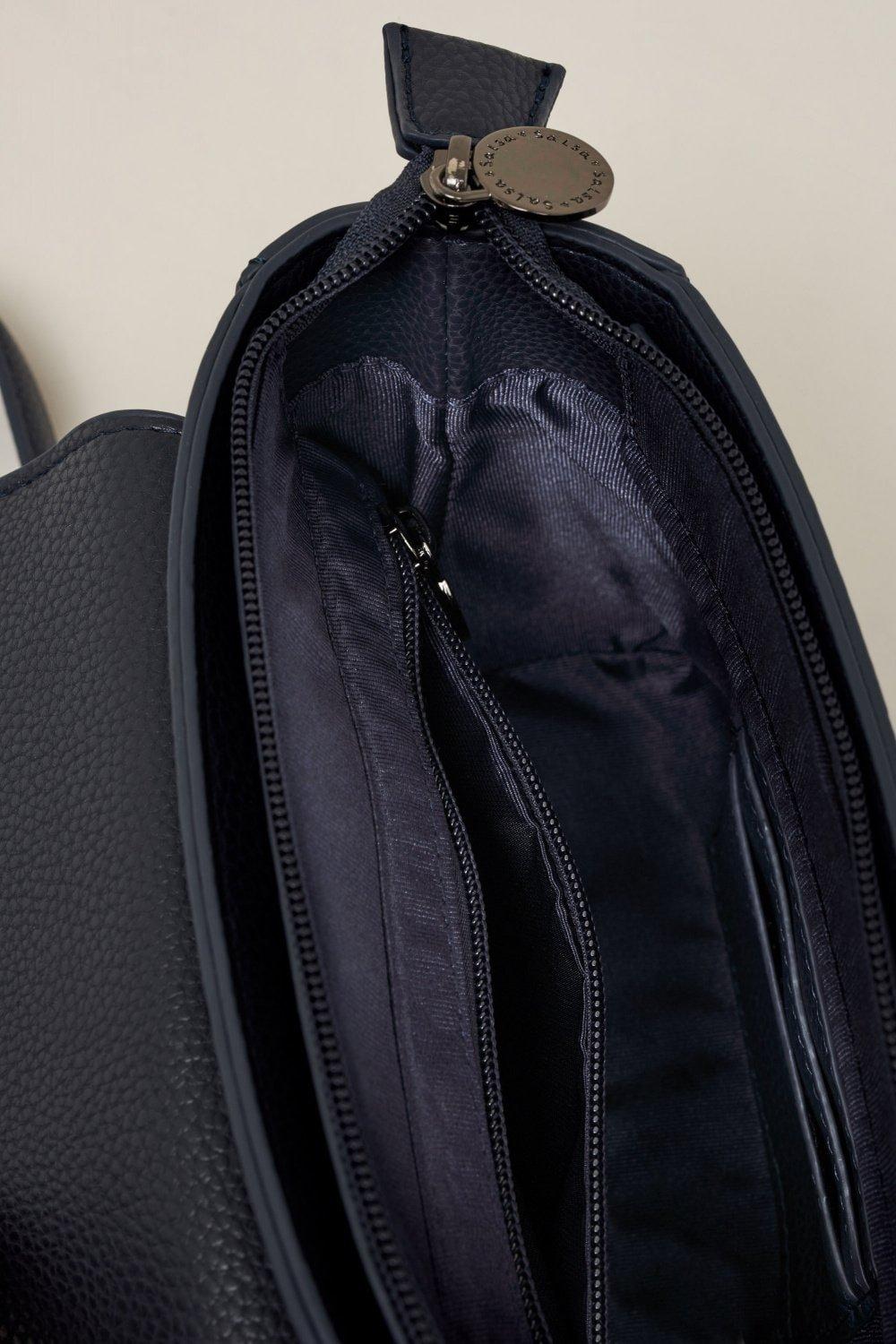 Blue Cross-Body Bag With Chain, Women, Blue, large image number 12