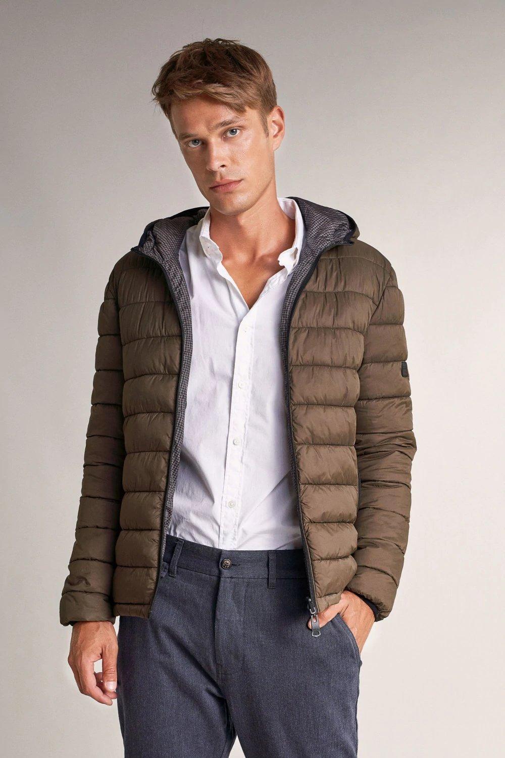 Green Waterproof Short Puffer Jacket, , large image number 0