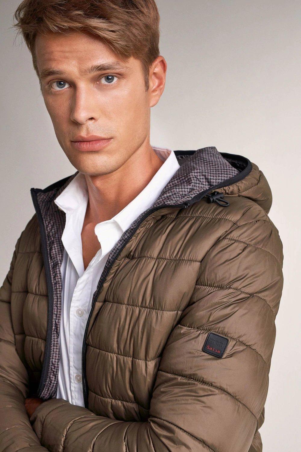 Green Waterproof Short Puffer Jacket, , large image number 2