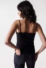 Salsa Jeans - Black Top With Lace And Adjustable Straps, Women