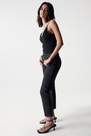 Salsa Jeans - Black Top With Lace And Adjustable Straps, Women