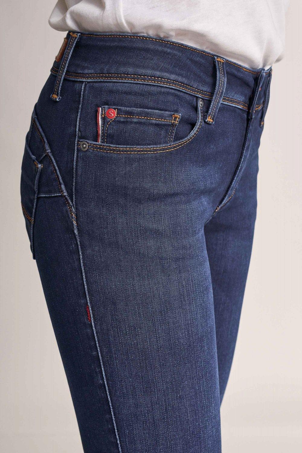 Blue Push Up Wonder Skinny Thermolite Jeans, , large image number 1