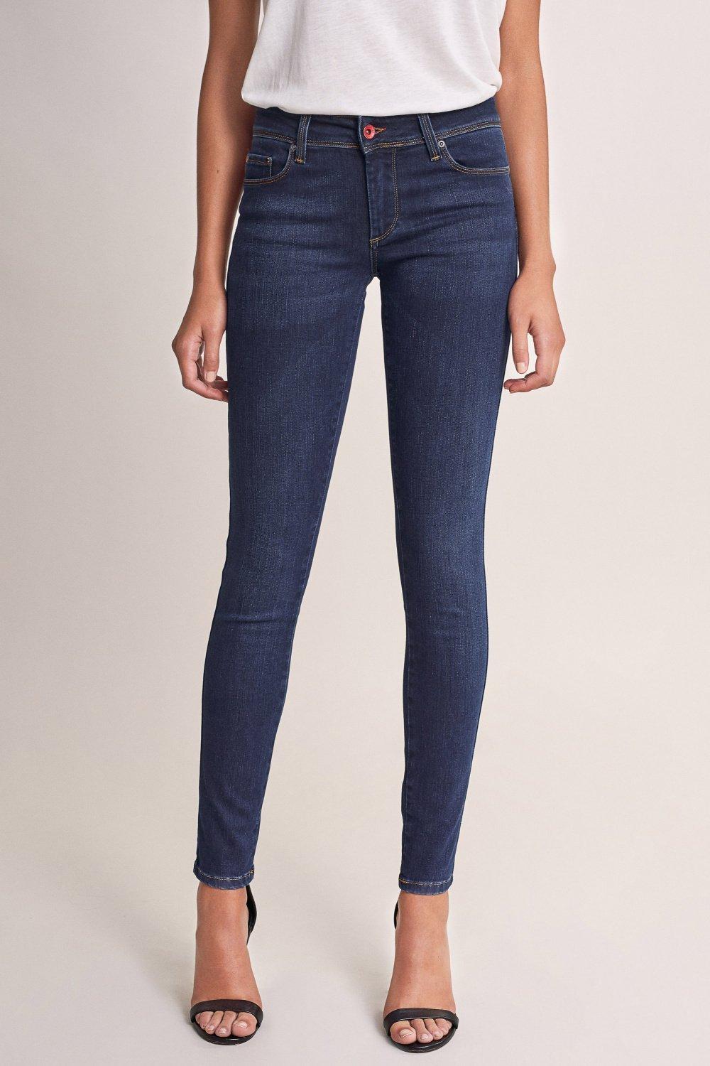 Blue Push Up Wonder Skinny Thermolite Jeans, , large image number 2