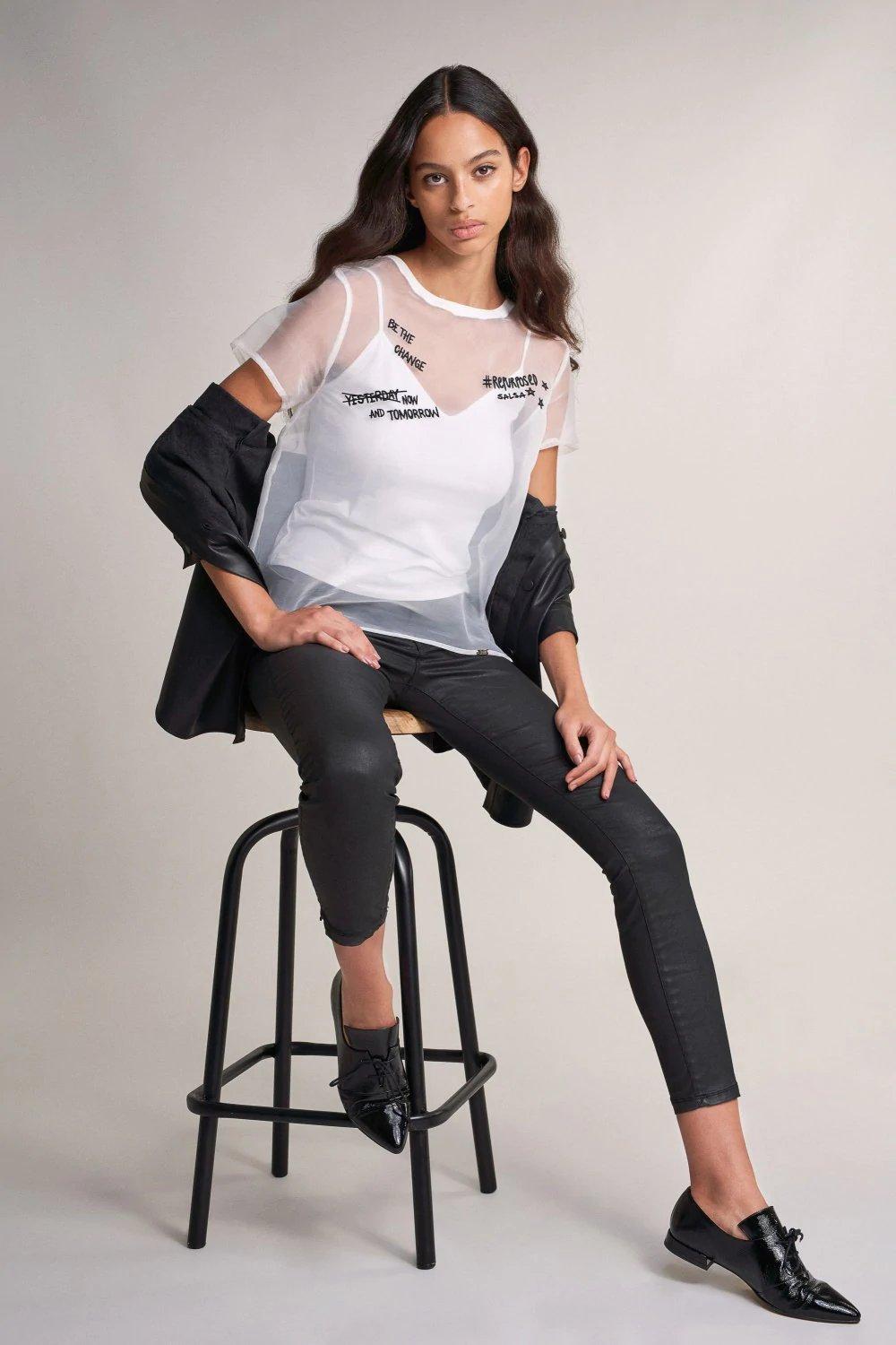 Beige Premium Transparent T-Shirt, , large image number 1