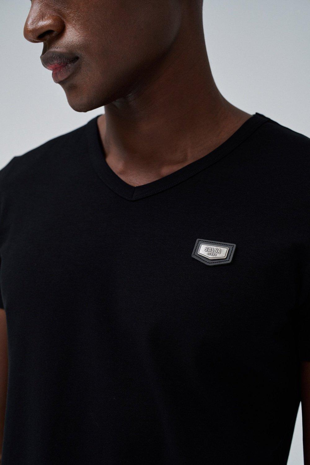Black Solid Basic T-Shirt, , large image number 1
