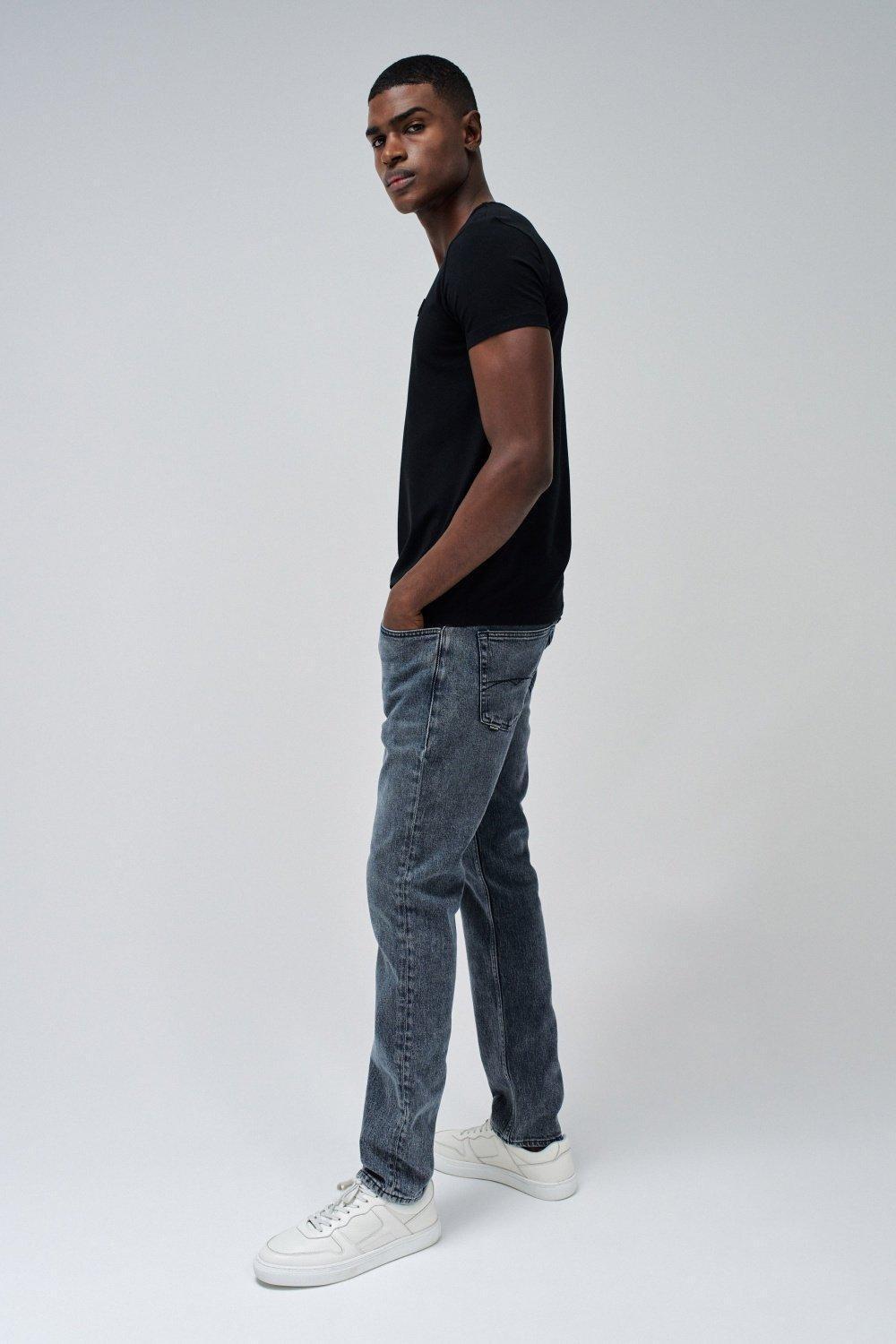 Black Solid Basic T-Shirt, , large image number 4