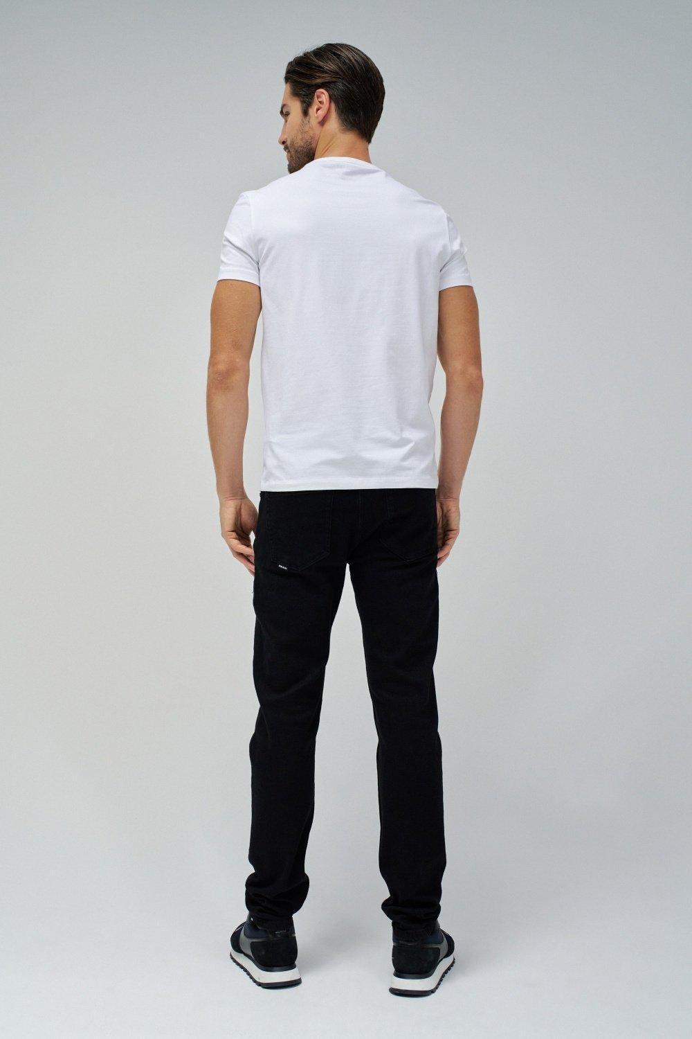 White Metal Badge T-Shirt, Men, , large image number 2
