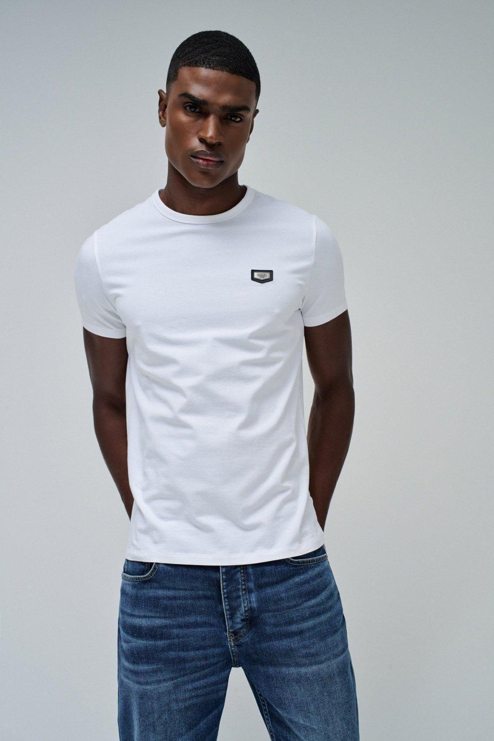 White Metal Badge T-Shirt, , large image number 3
