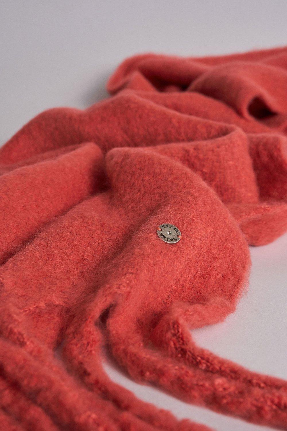 Pink Warm Fluffy Scarf, Women, , large image number 9