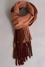 Salsa Jeans - Brown Warm Fluffy Scarf With Gradient Effect, Women