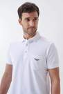 Salsa Jeans - White Regular Fit Polo With Dyed Effect, Men