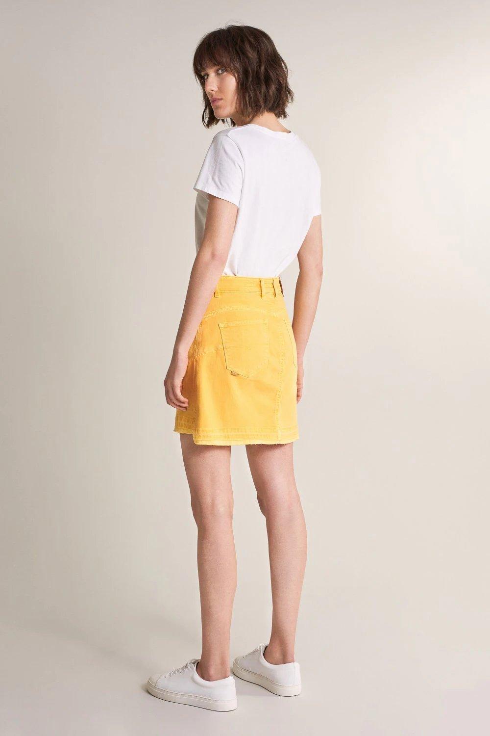 Yellow Push In Secret Glamour Mini Skirt, , large image number 1
