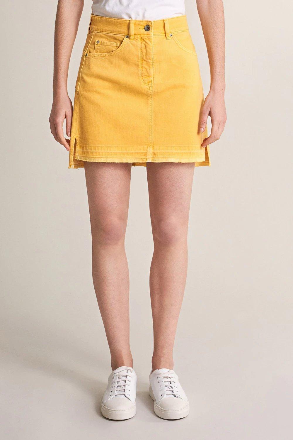 Yellow Push In Secret Glamour Mini Skirt, , large image number 2