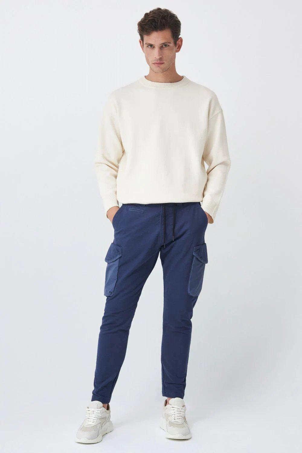 Blue Karl Loose Slim Jeans, , large image number 0