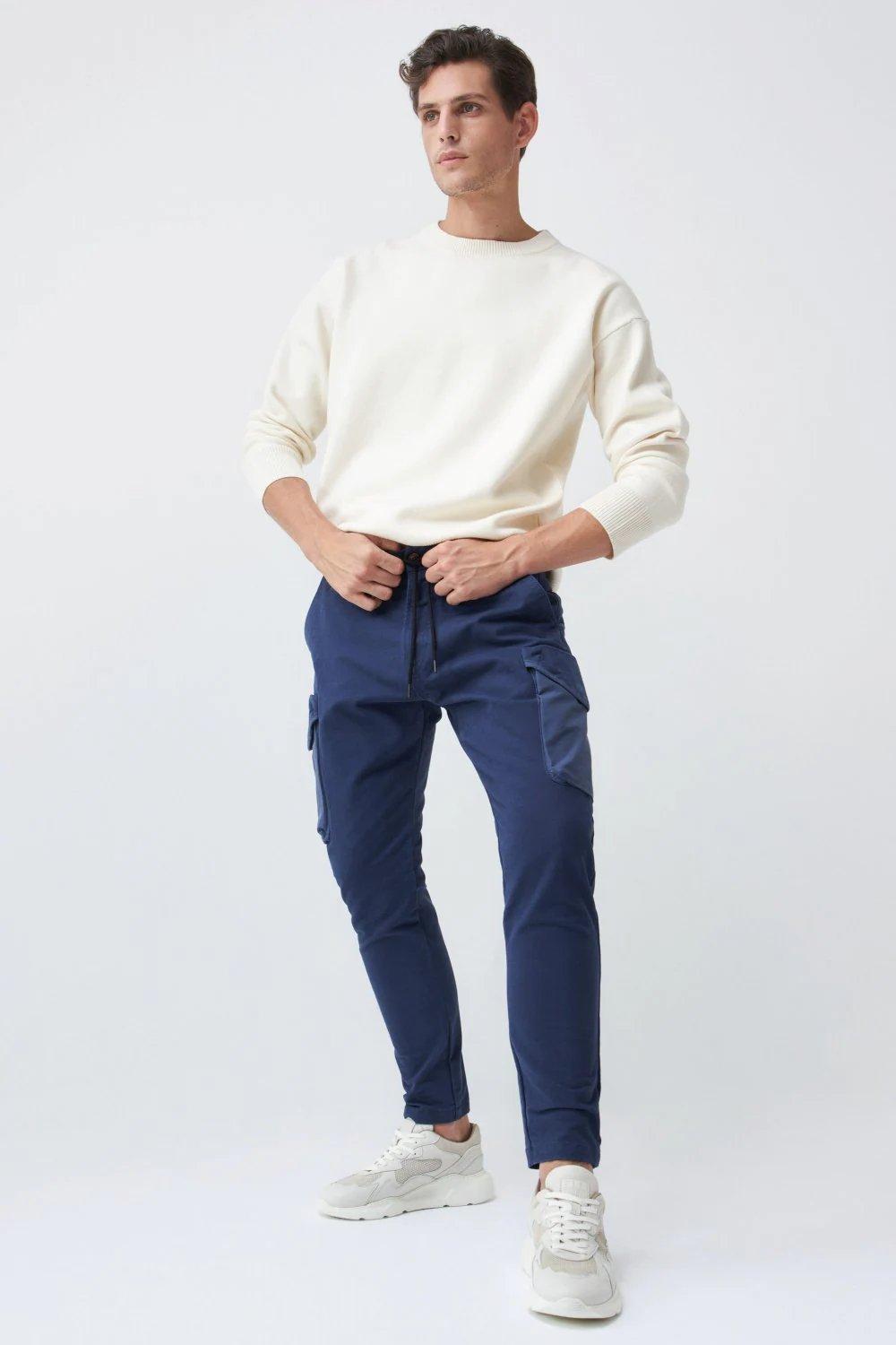 Blue Karl Loose Slim Jeans, , large image number 2