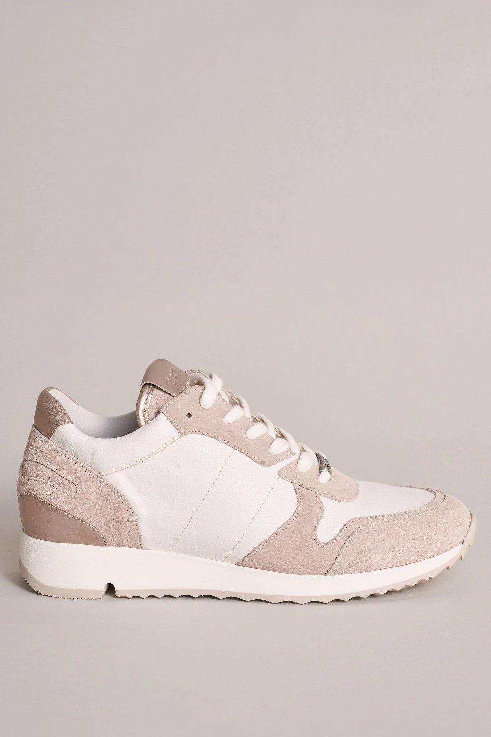Beige Grooved Trainer, , large image number 0