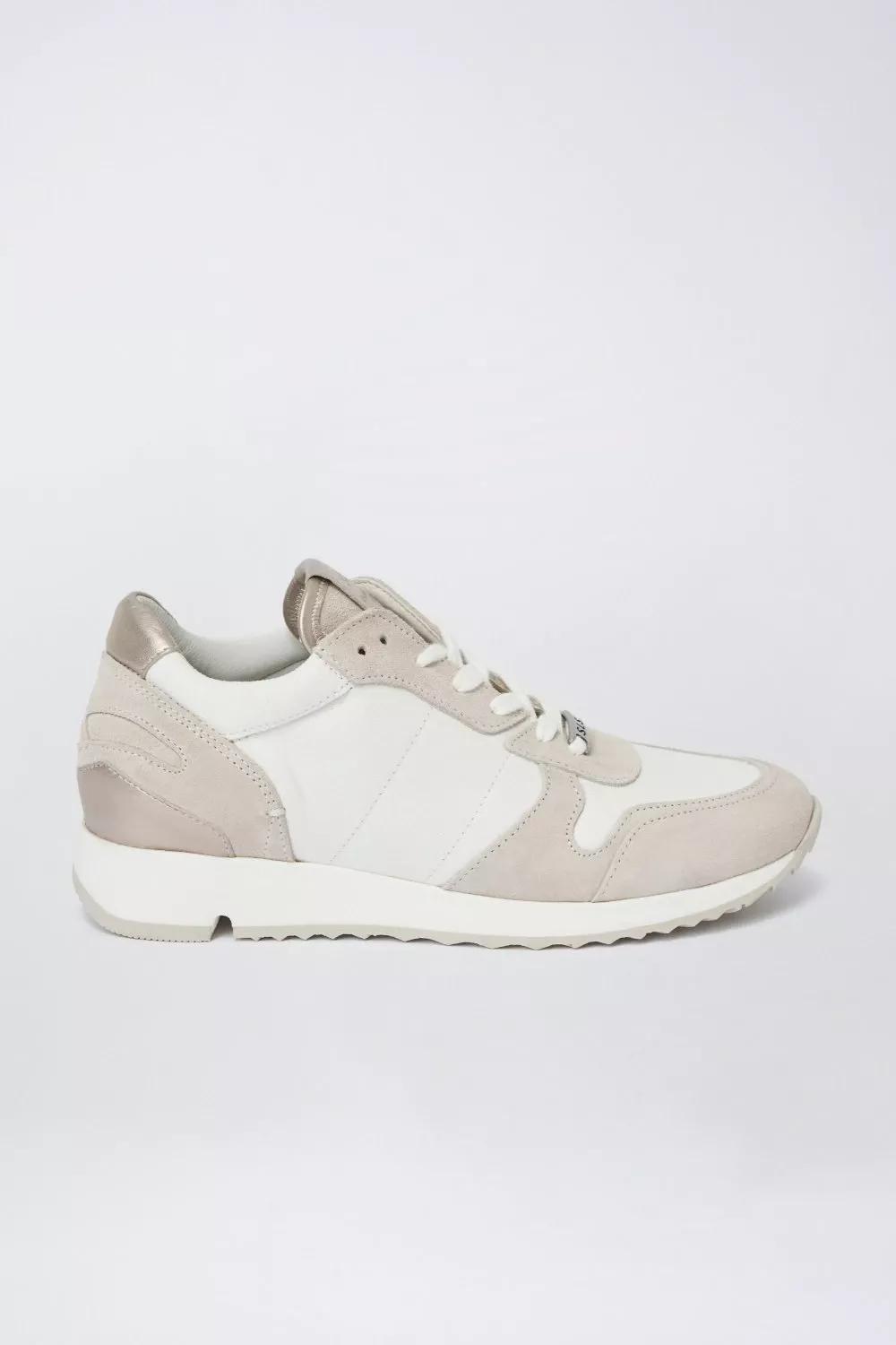 Beige Grooved Trainer, , large image number 1