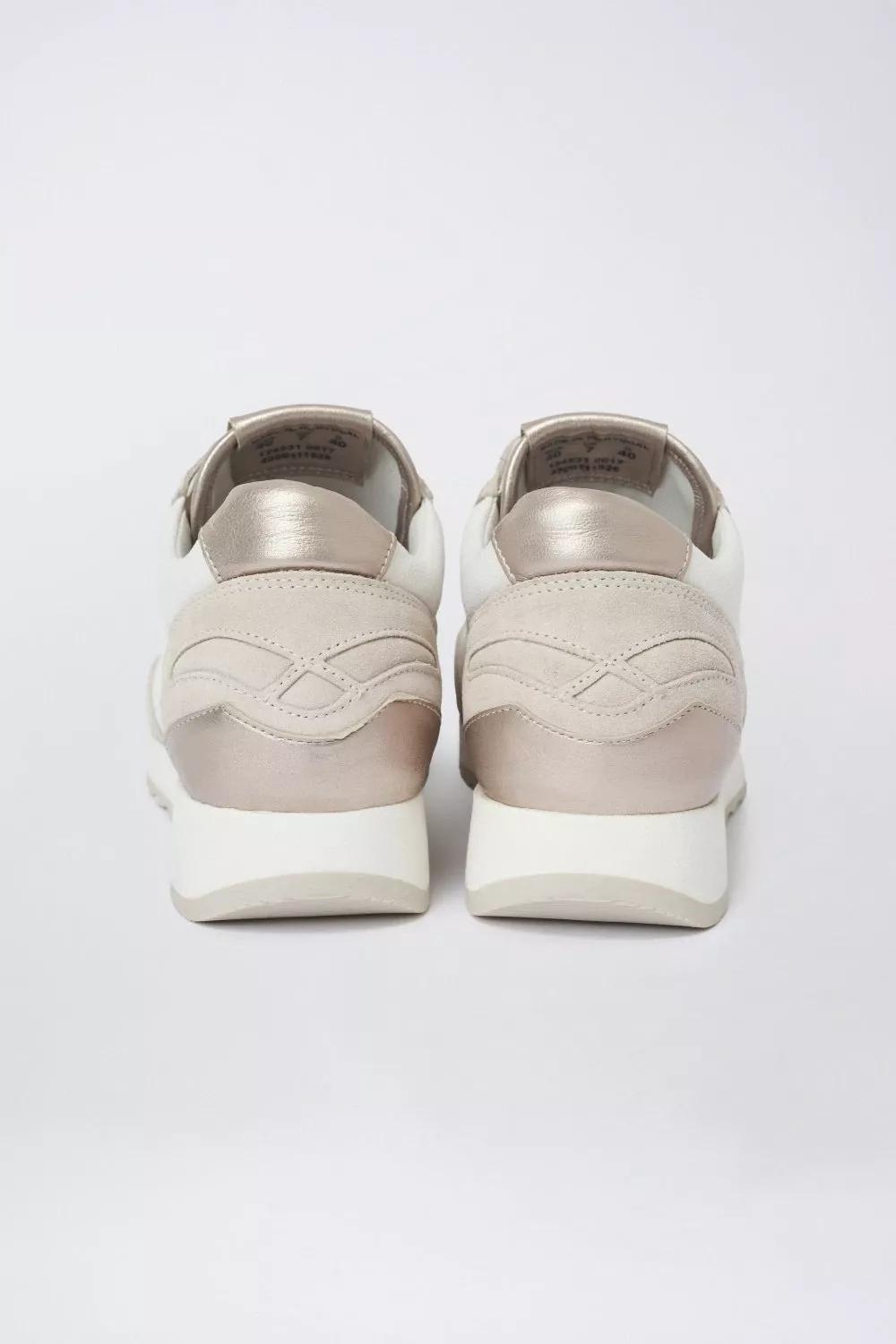 Beige Grooved Trainer, , large image number 9
