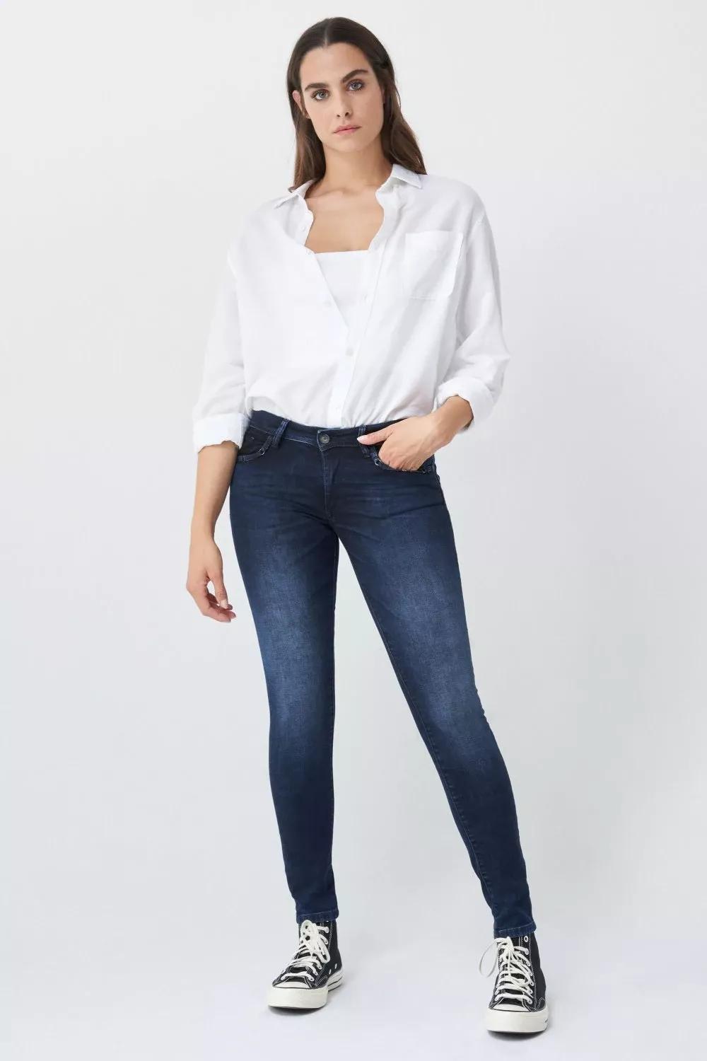 جينز وندر بوش أب سكيني مطرز  أزرق, , large image number 0