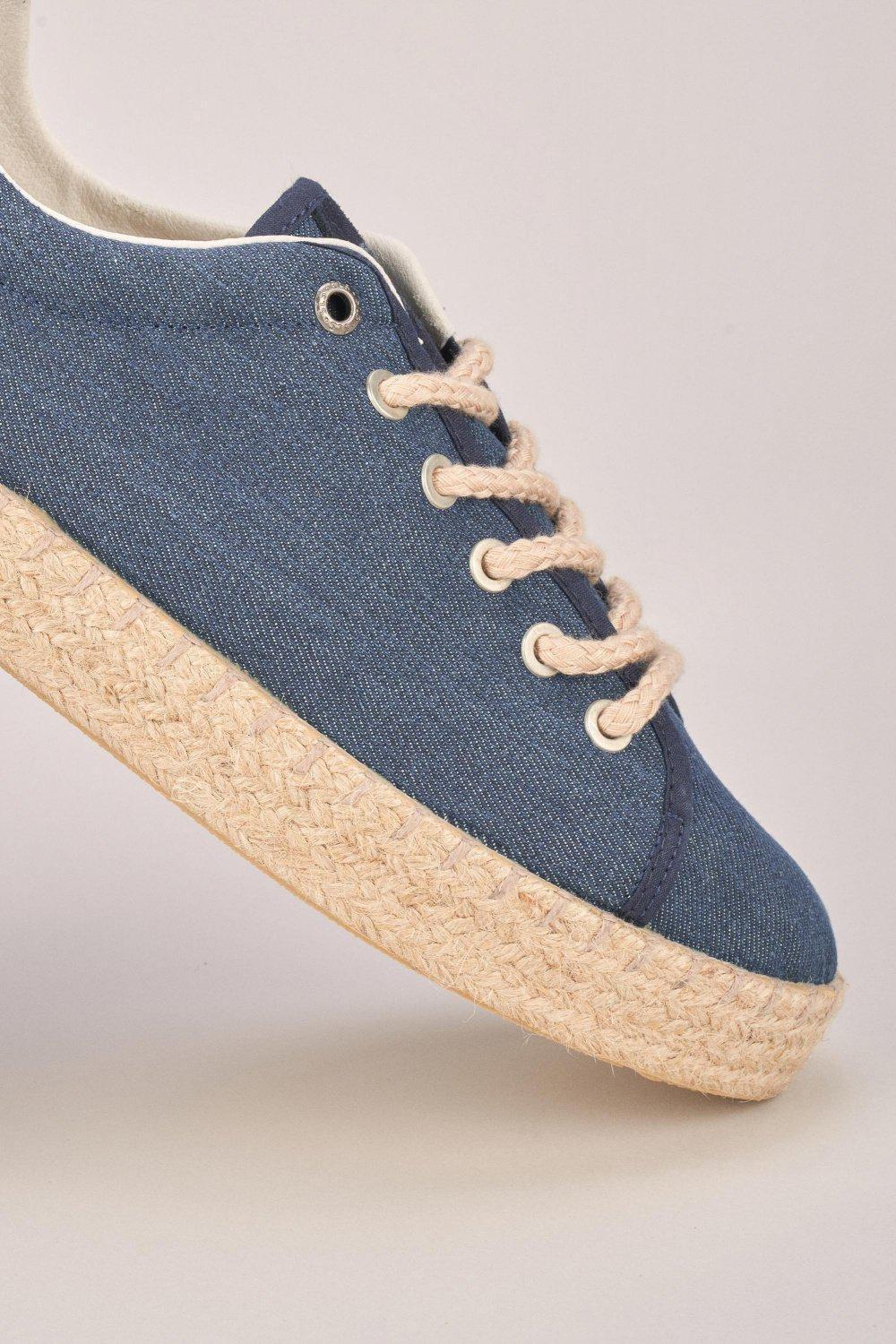 Blue Cord Sole Espadrille Trainer, , large image number 5