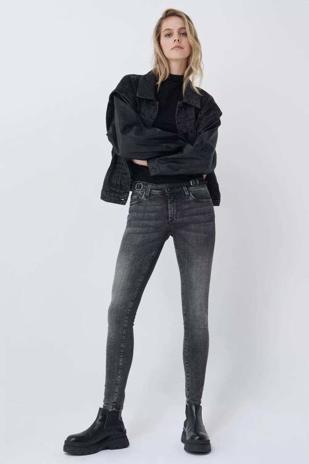 Black Push Up Skinny Jeans, , large image number 0