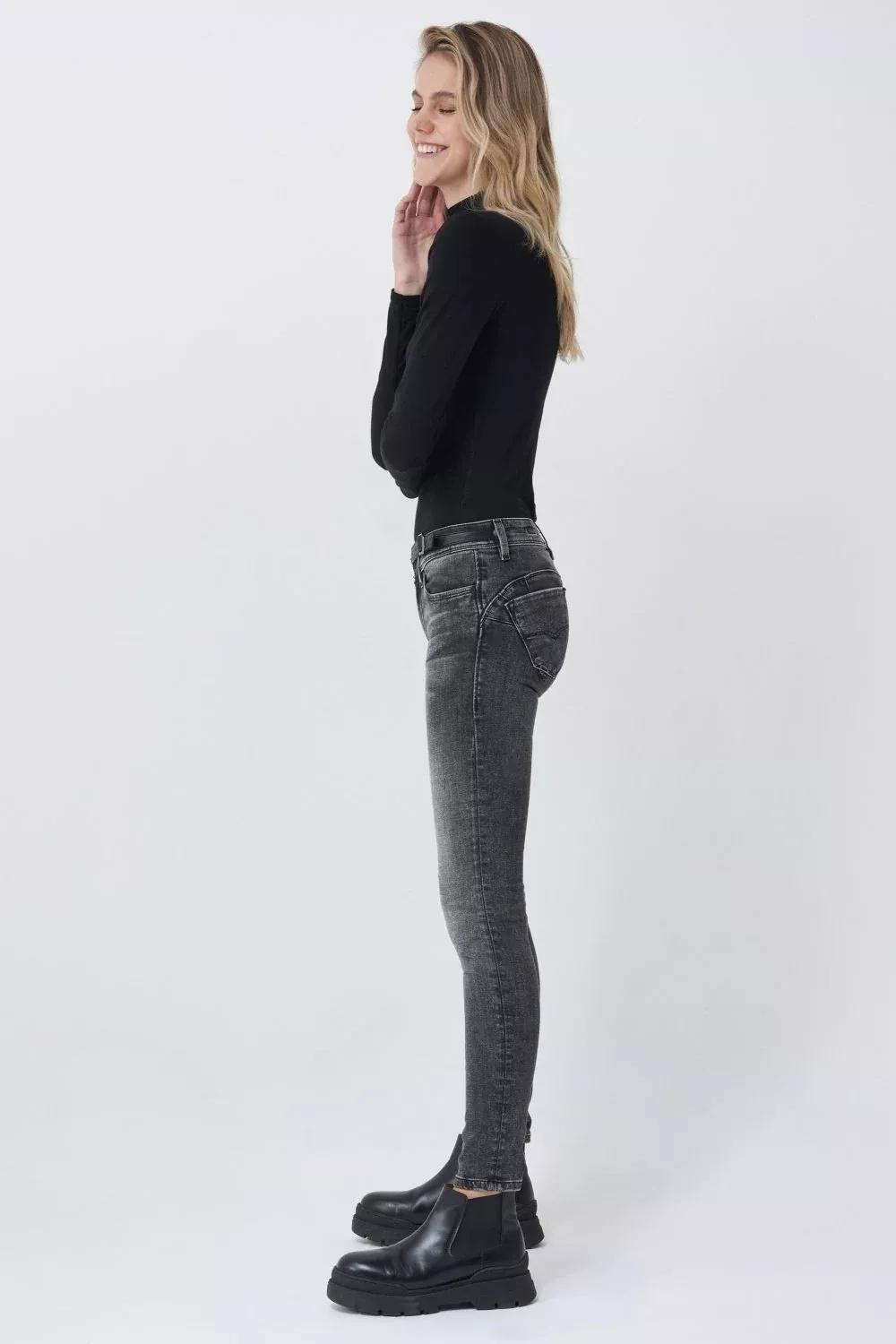 Black Push Up Skinny Jeans, , large image number 4