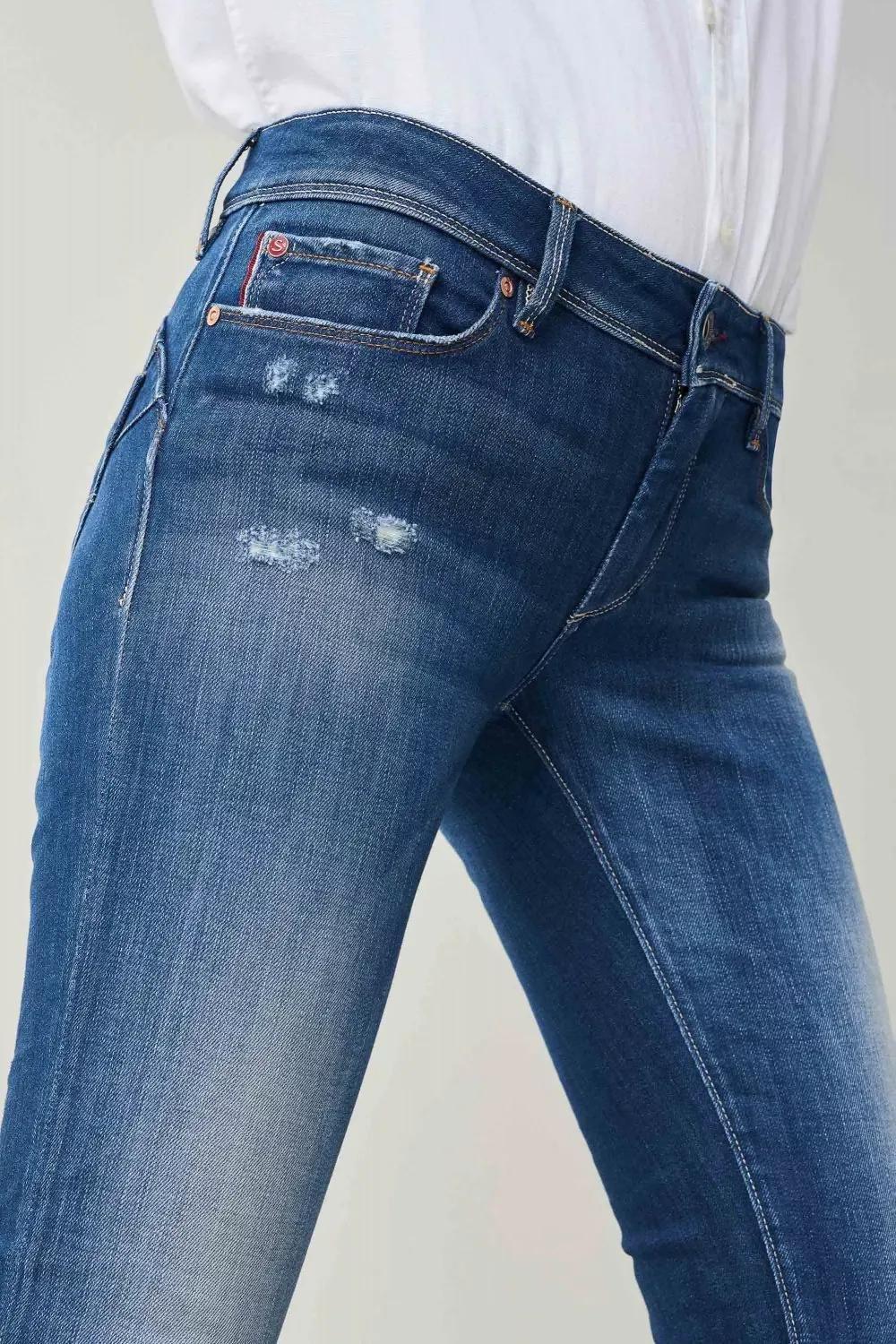 جينز بوش أب سليم أزرق, , large image number 1