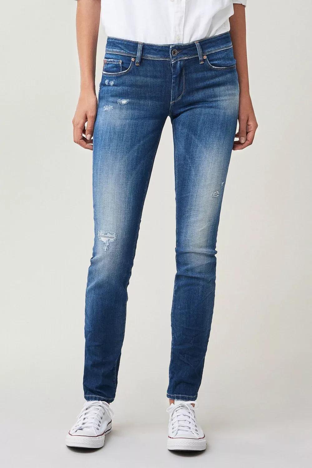 جينز بوش أب سليم أزرق, , large image number 3